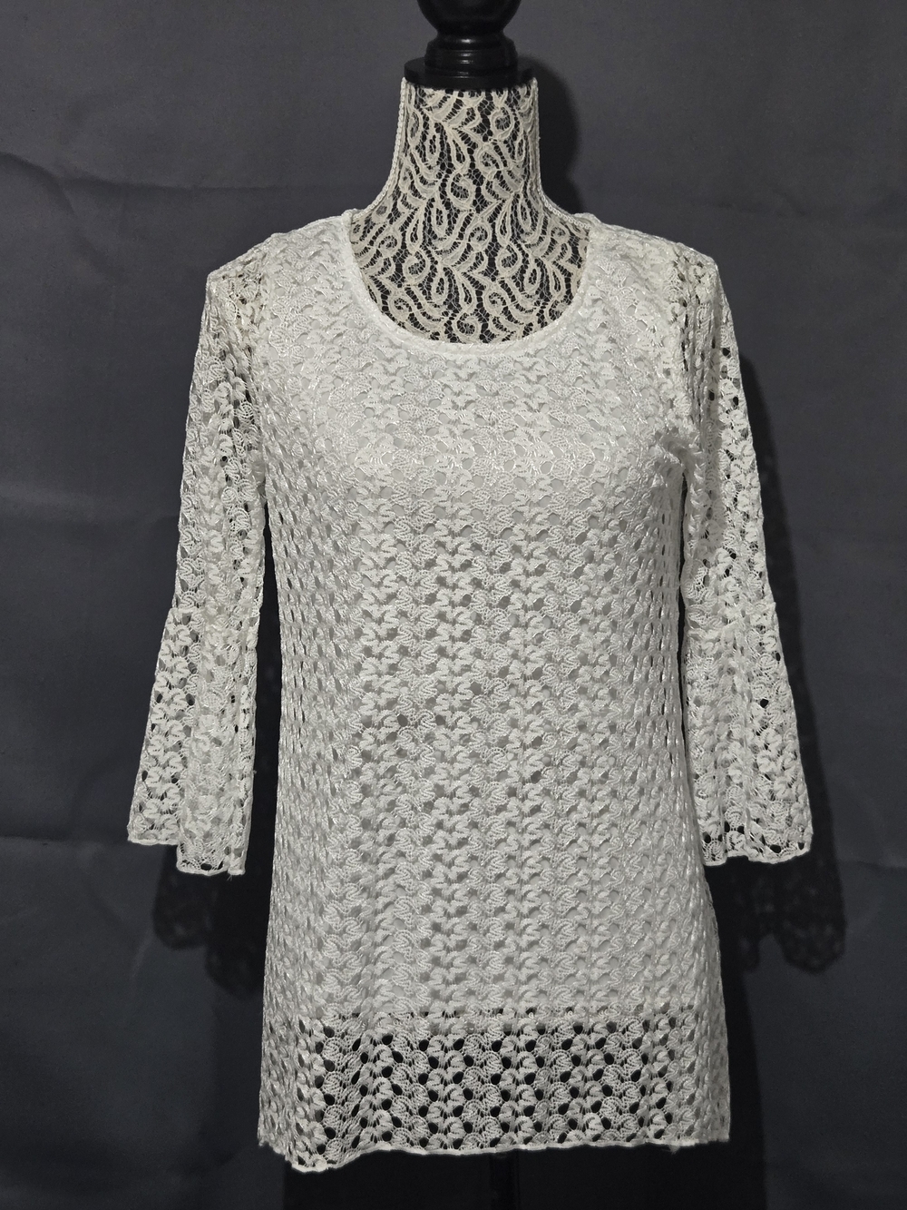 Brittany Black White Polyester Lined Top